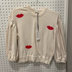 Clare V cropped sweatshirt NWT